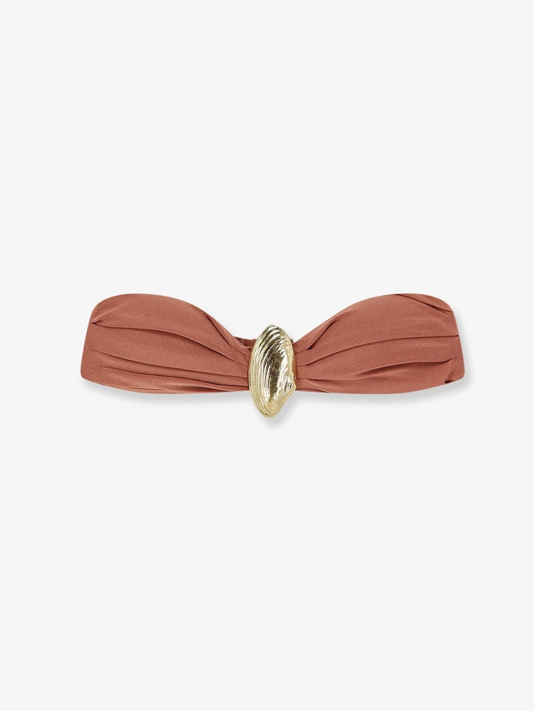lycra bikini top with metal detail by Selfnex