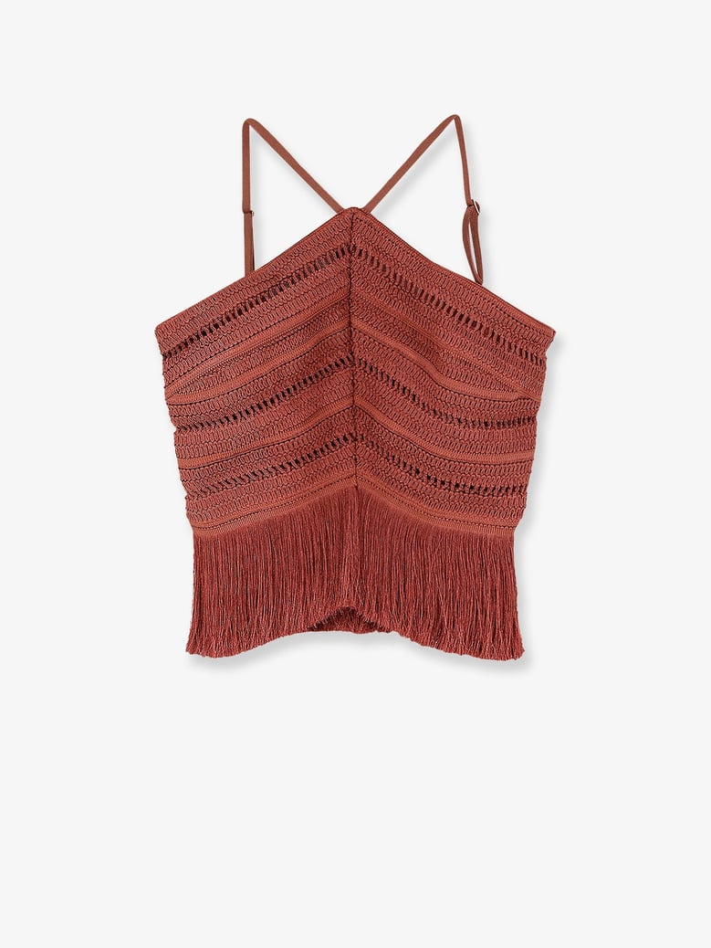 asymmetrical top with fringes by Selfnex