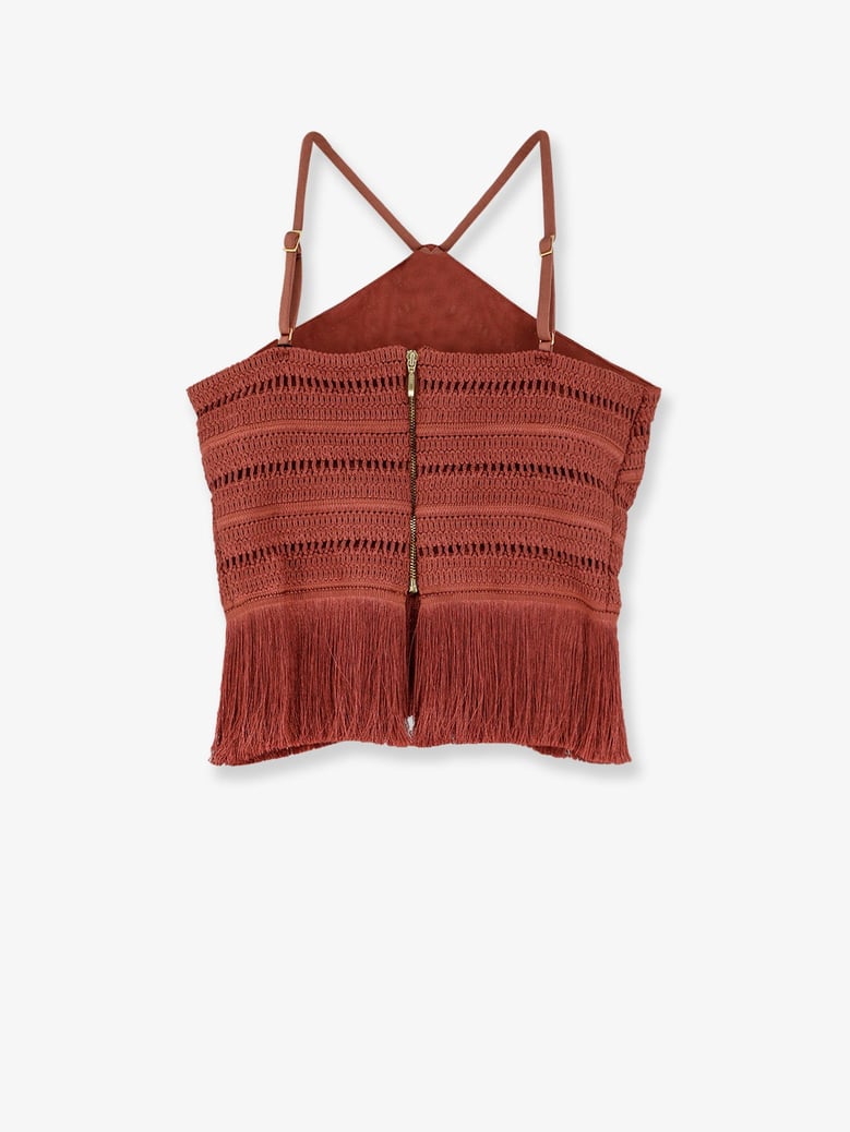 asymmetrical top with fringes by Selfnex