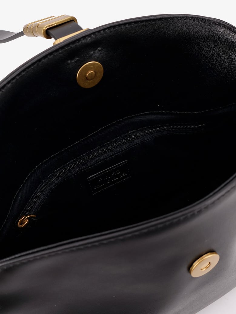 leather shoulder bag with metal detail by Selfnex