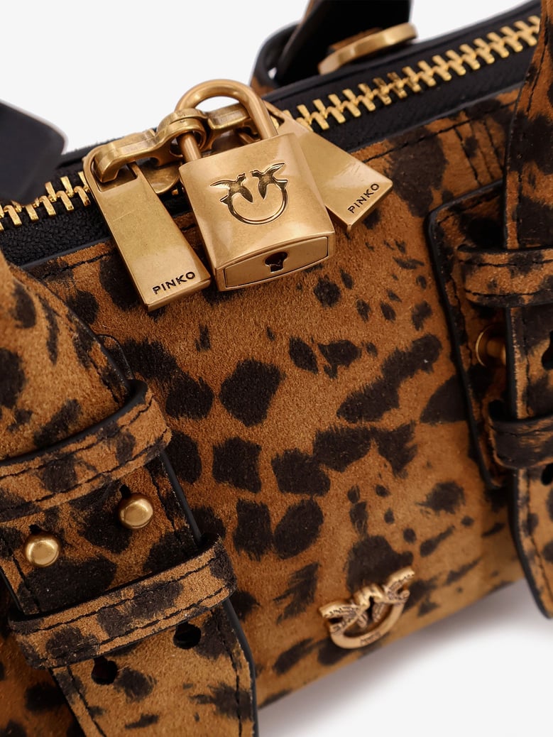 suede escape bag with animal print by Selfnex