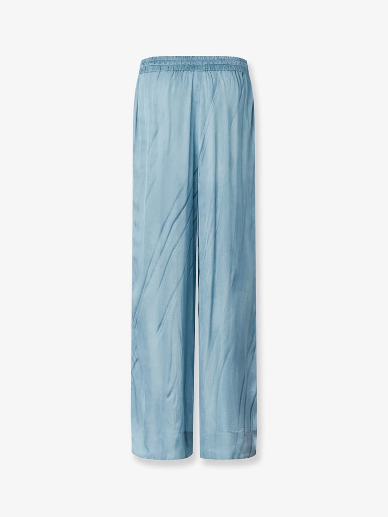 viscose trousers with adjustable waistband by Selfnex