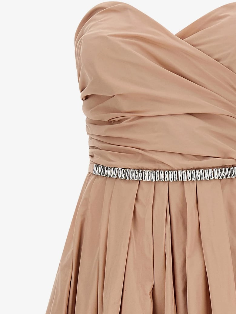 dress dattero taffeta pink by Selfnex
