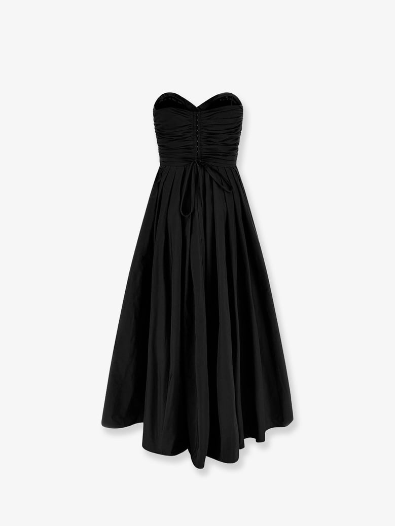dress dattero taffeta black by Selfnex
