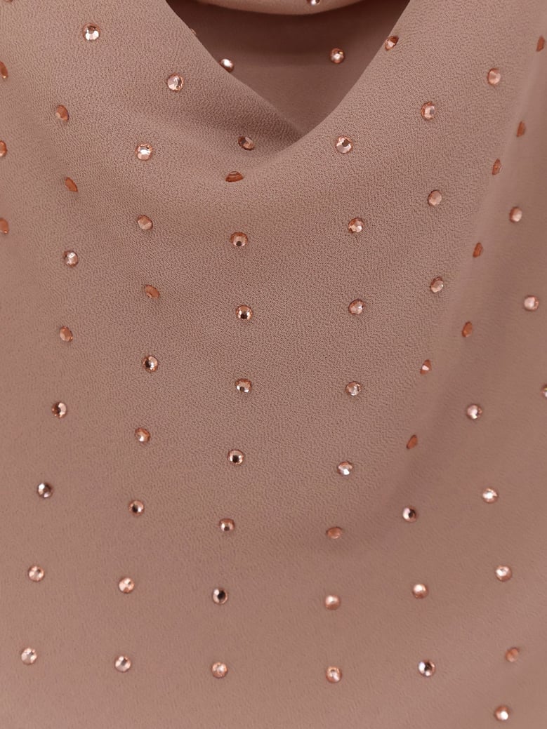 farro long dress with rhinestones by Selfnex