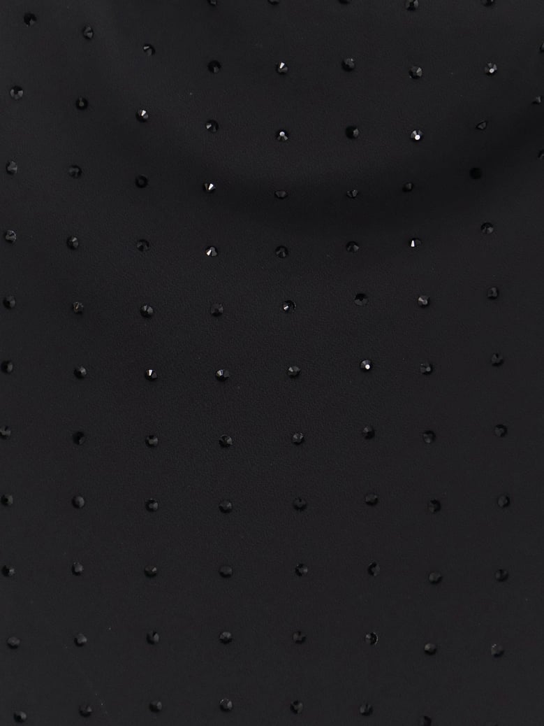 farro long dress with rhinestones by Selfnex