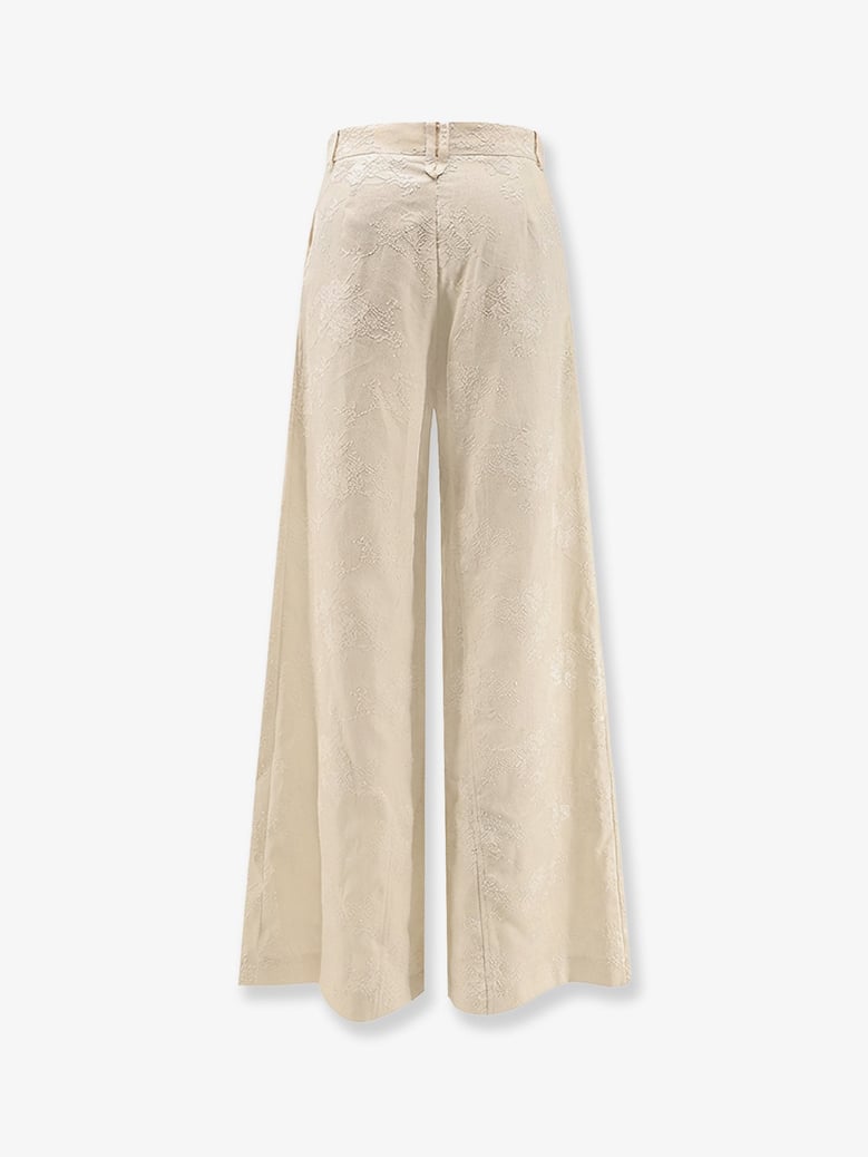 linen trousers beige by Selfnex