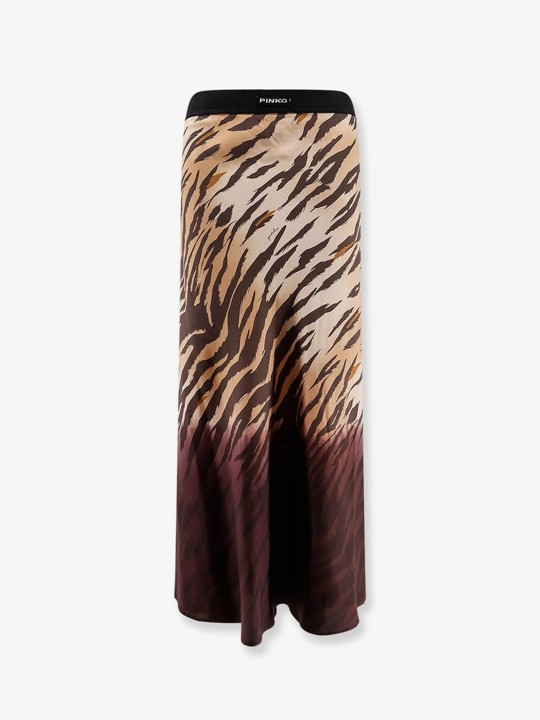 viscose skirt with animal print by Selfnex