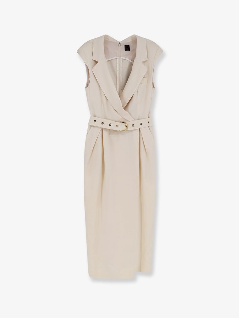 dress amandine beige viscose by Selfnex
