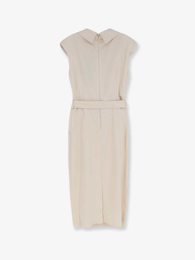 dress amandine beige viscose by Selfnex