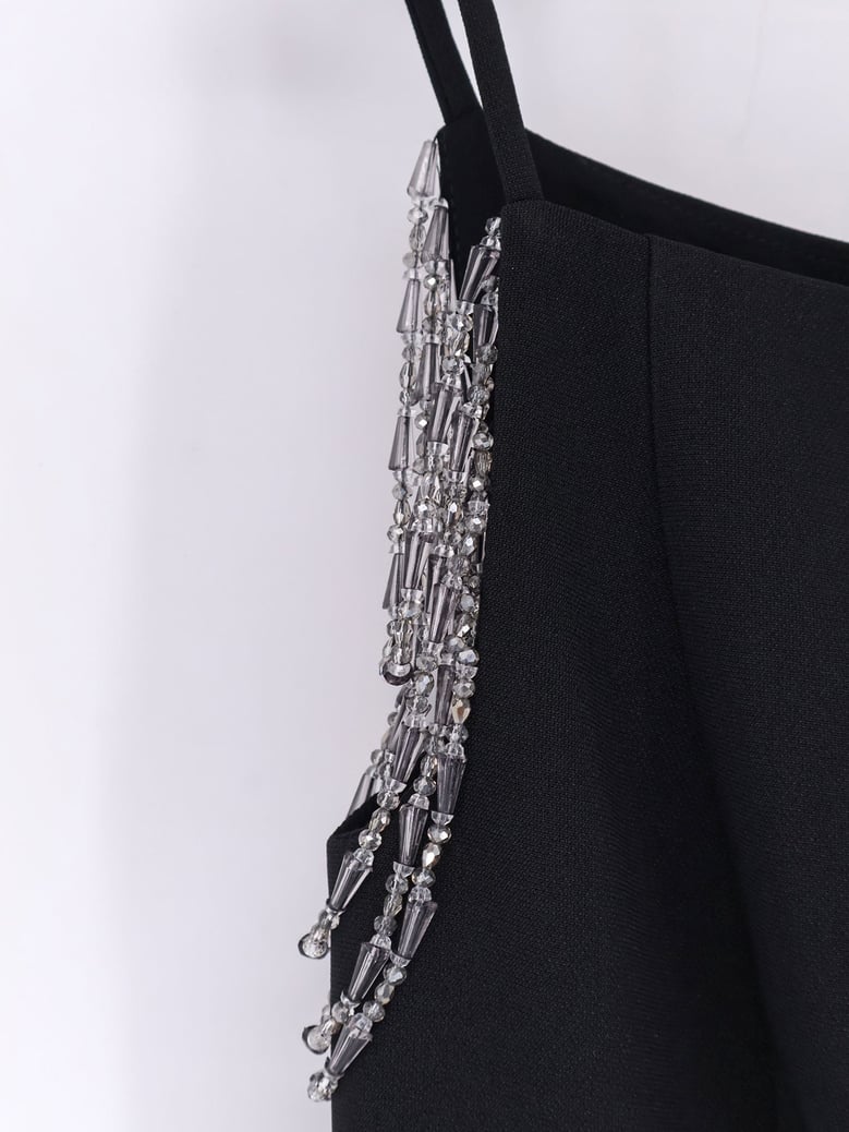 bergamotto dress with jewel details by Selfnex