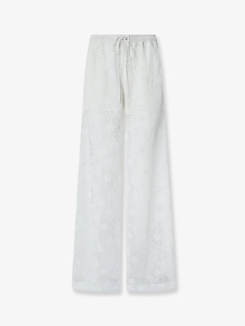 lace trousers with drawstring by Selfnex