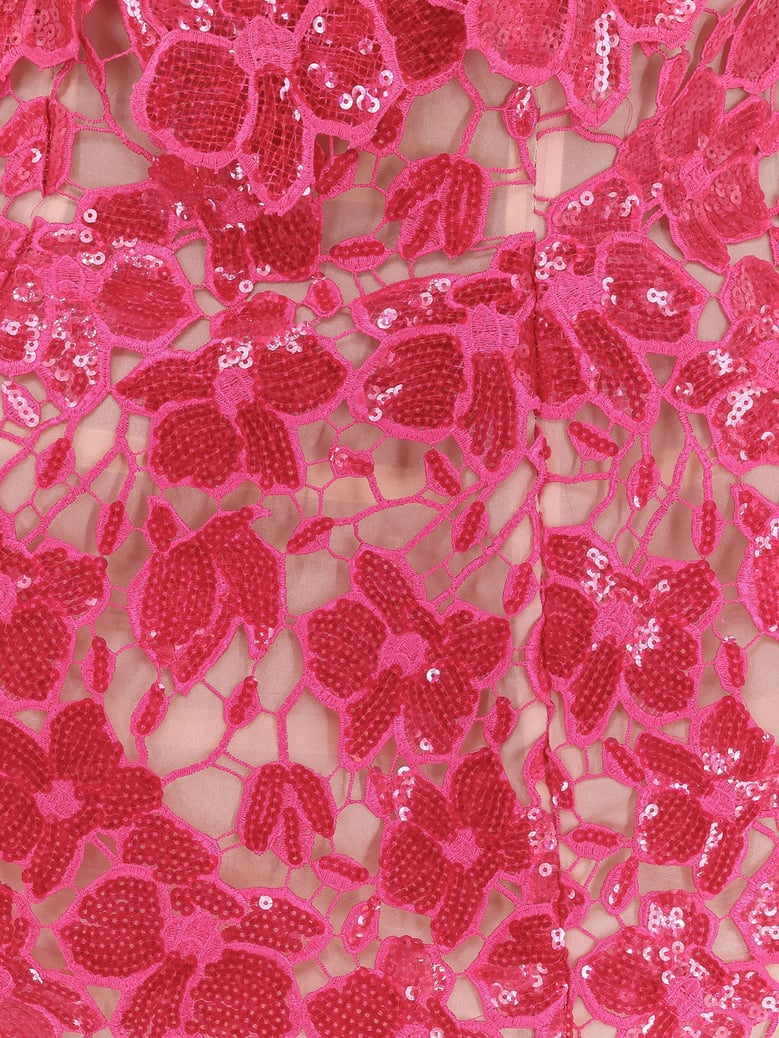 dress alira lace and sequin pink by Selfnex