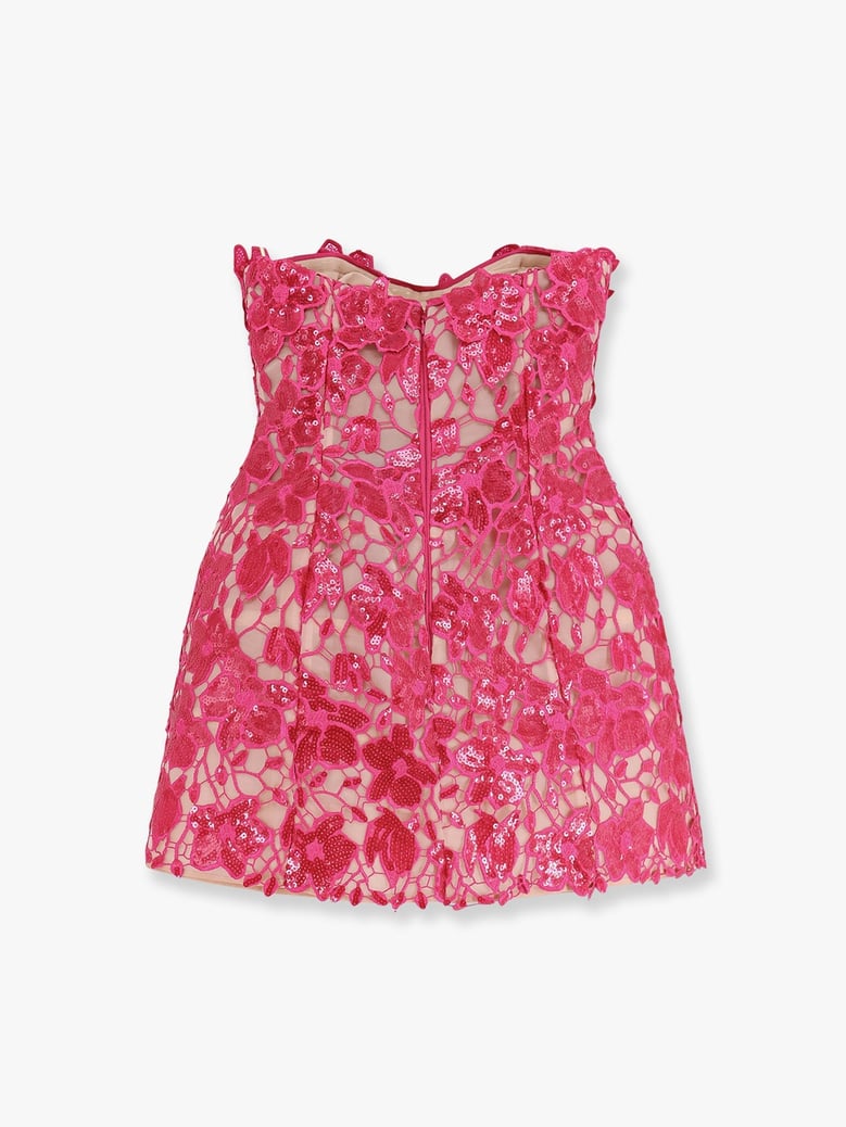 dress alira lace and sequin pink by Selfnex