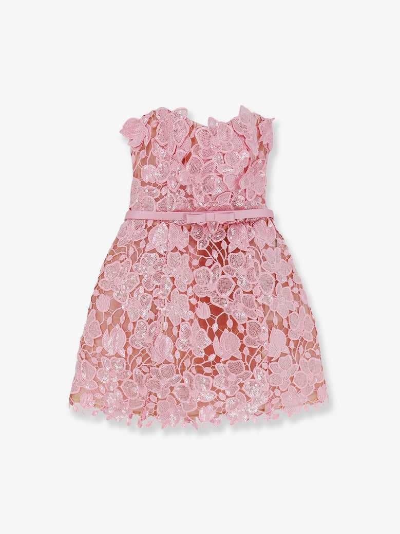 mini dress with satin belt by Selfnex