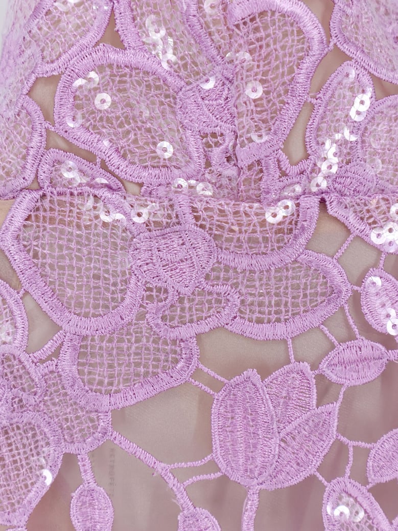 short dress sequin detail pink by Selfnex