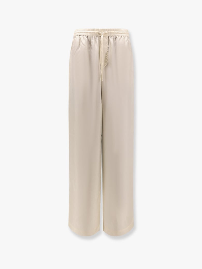 jogger trousers silk beige by Selfnex