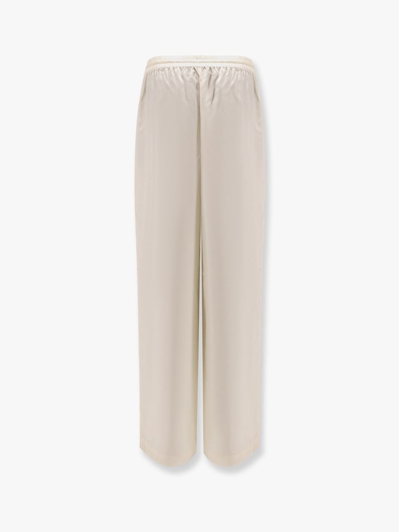jogger trousers silk beige by Selfnex
