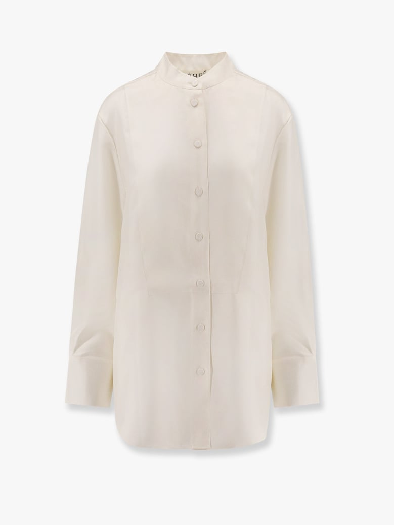 shirt tuxedo silk white by Selfnex