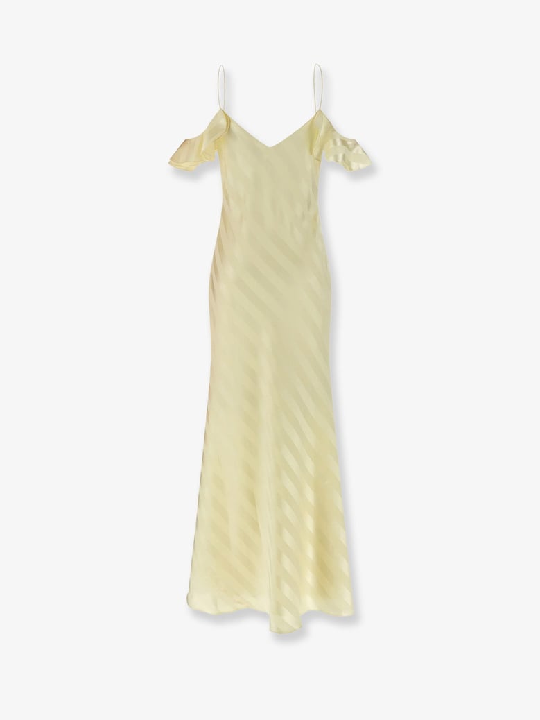dress satin yellow by Selfnex