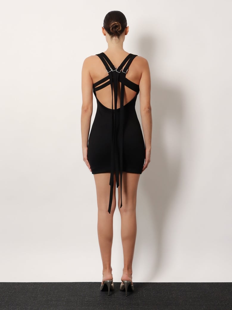 viscose blend mini dress by Selfnex