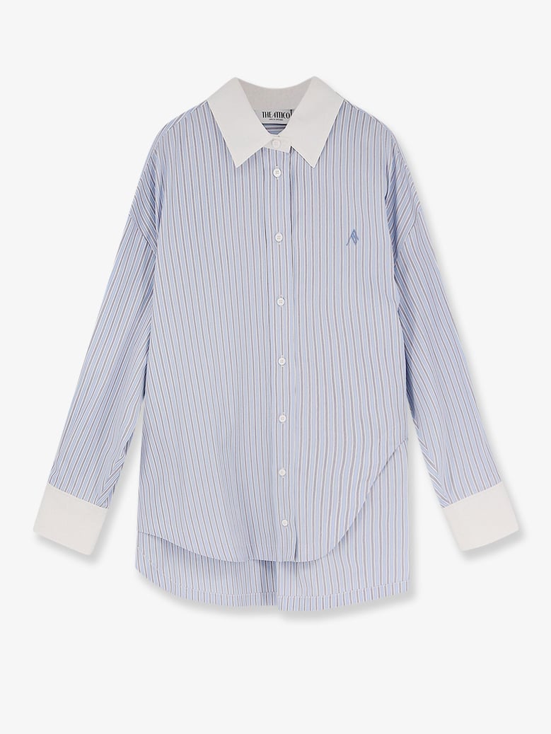 oversize striped cotton shirt by Selfnex