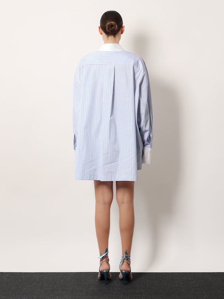 oversize striped cotton shirt by Selfnex