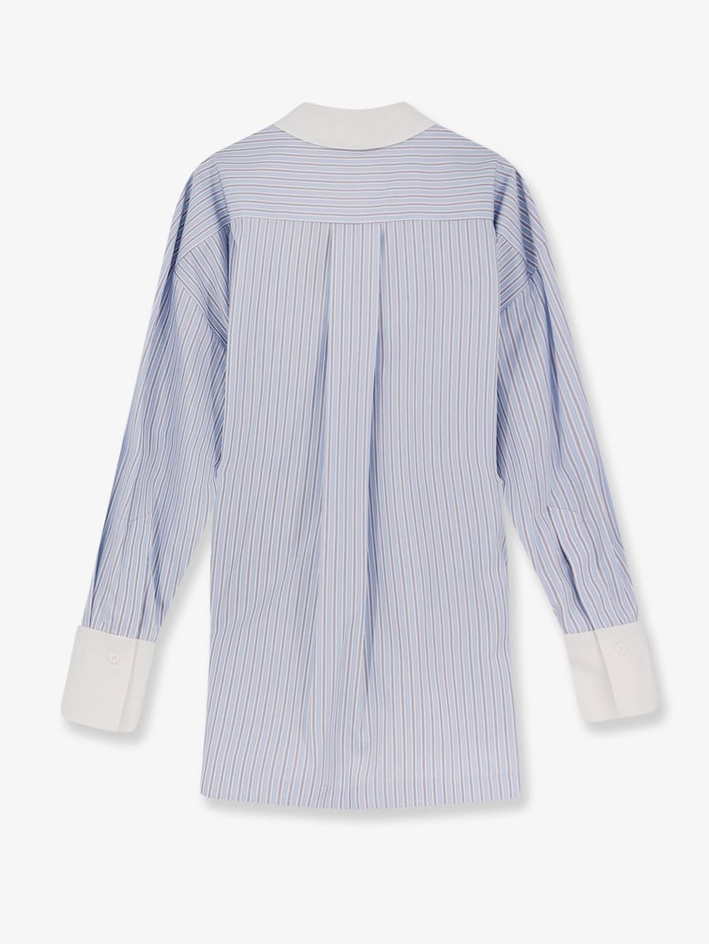 oversize striped cotton shirt by Selfnex