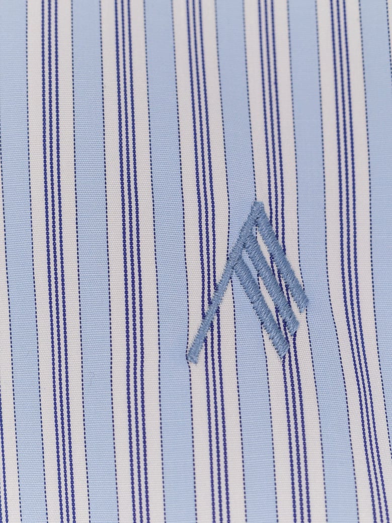 oversize striped cotton shirt by Selfnex