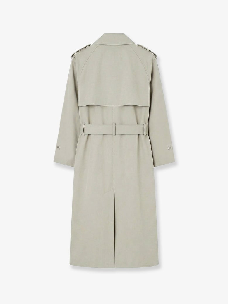 trench coat riva grey cotton blend by Selfnex