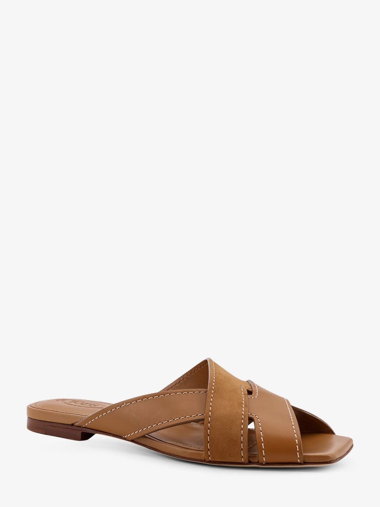 leather sandals with suede detail by Selfnex
