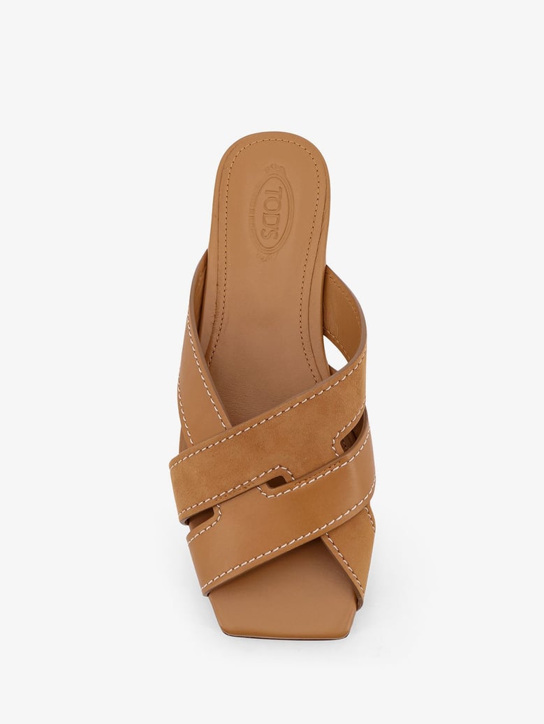 leather sandals with suede detail by Selfnex
