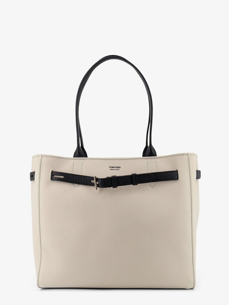 canvas shoulder bag with engraved logo by Selfnex