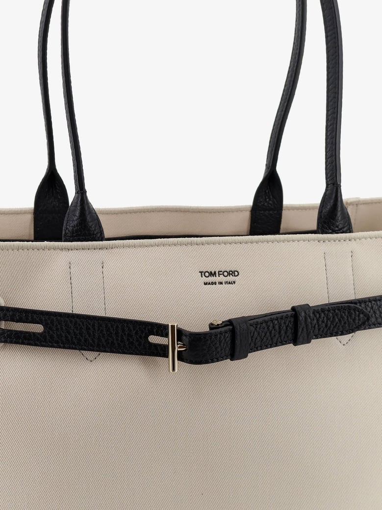 canvas shoulder bag with engraved logo by Selfnex
