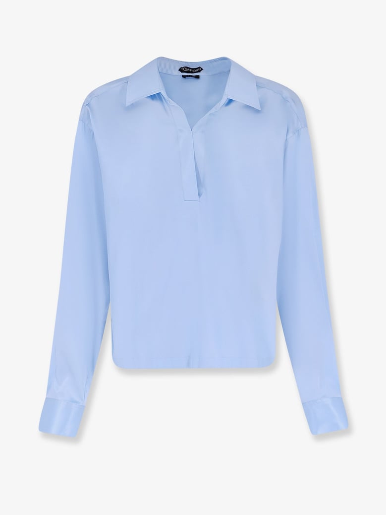 stretch satin shirt by Selfnex