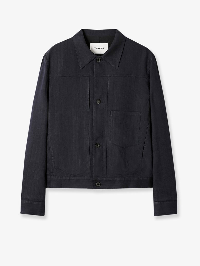 linen blend jacket by Selfnex