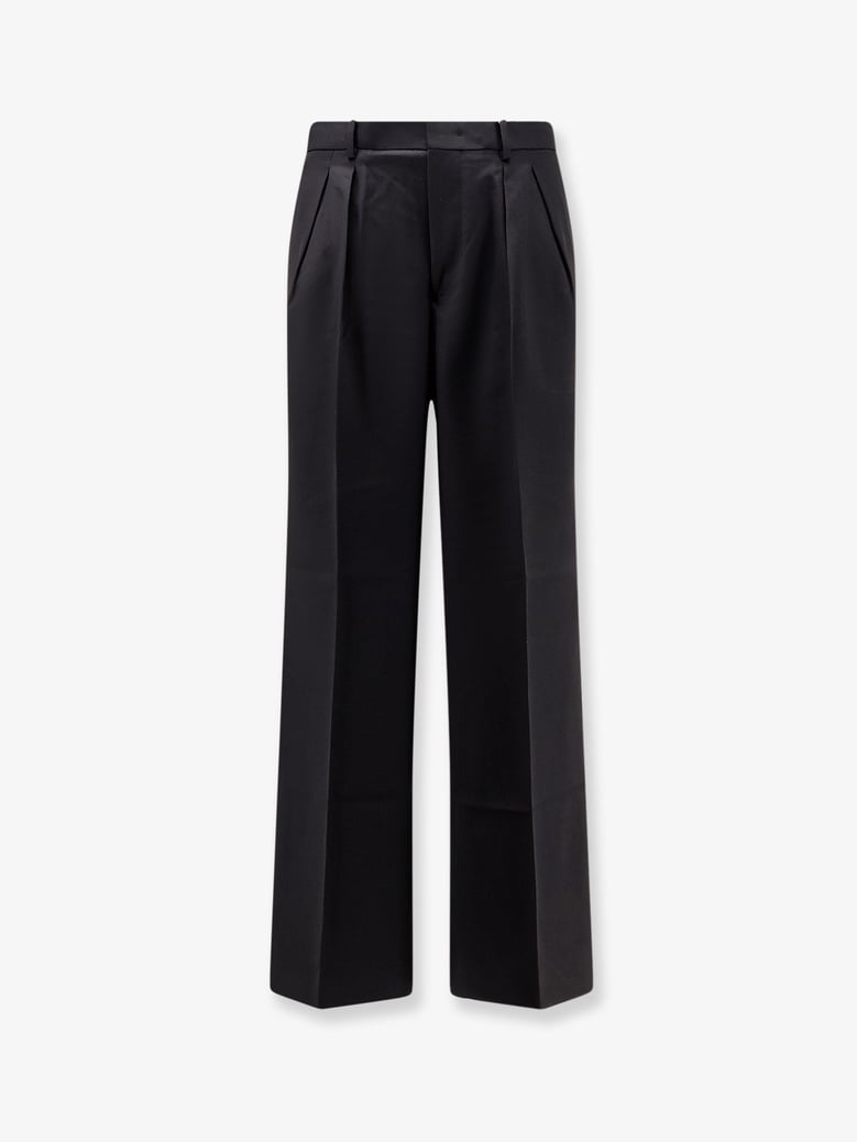 wool blend trousers with frontal pinces by Selfnex
