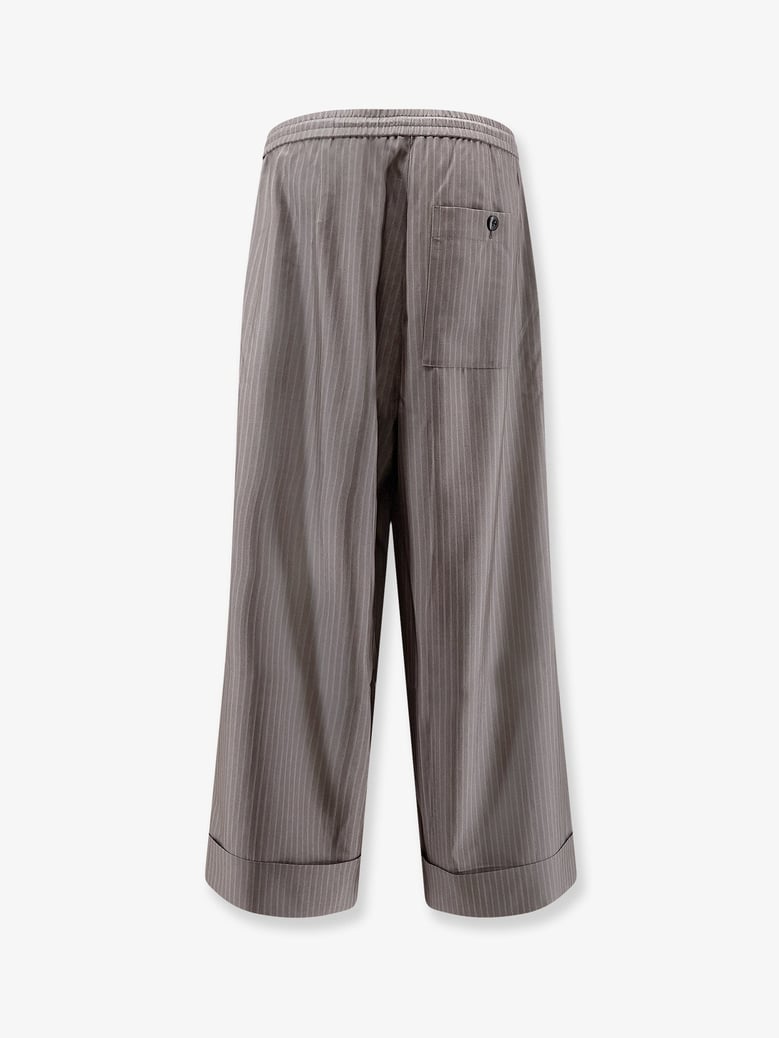 trousers silk-blend grey by Selfnex