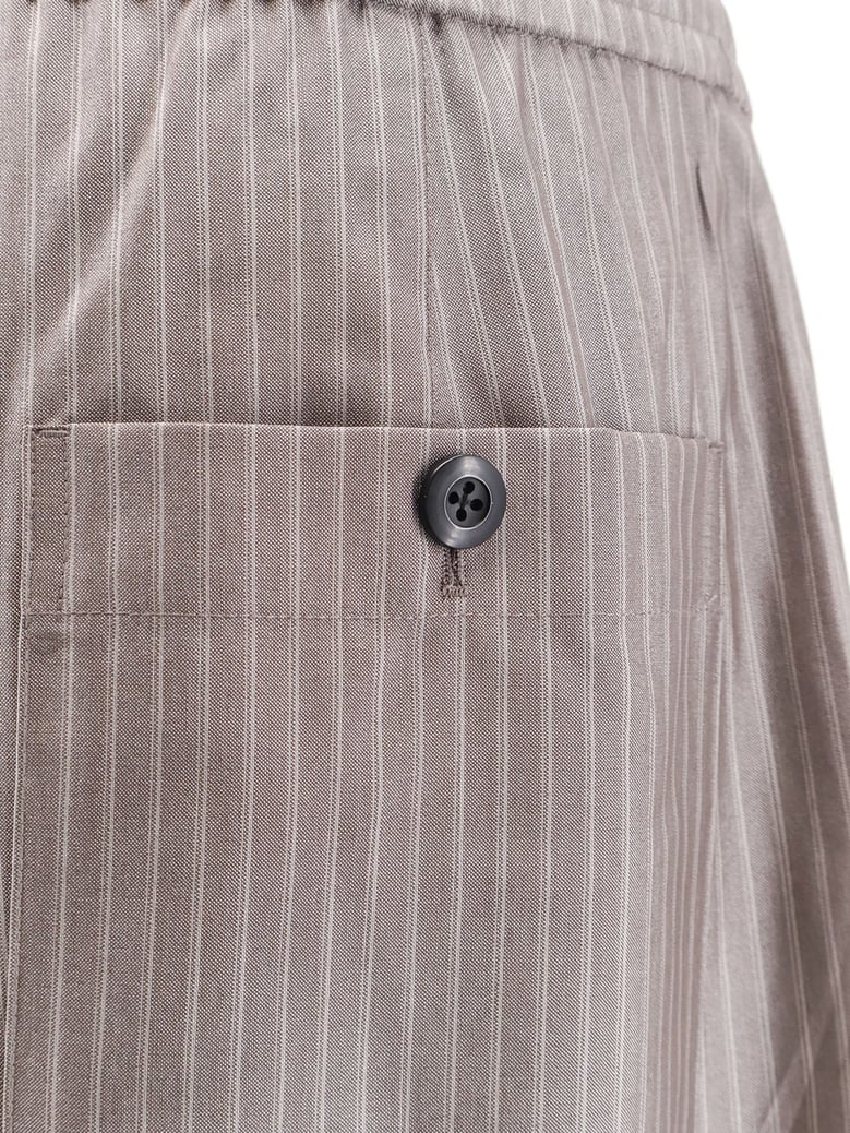 trousers silk-blend grey by Selfnex
