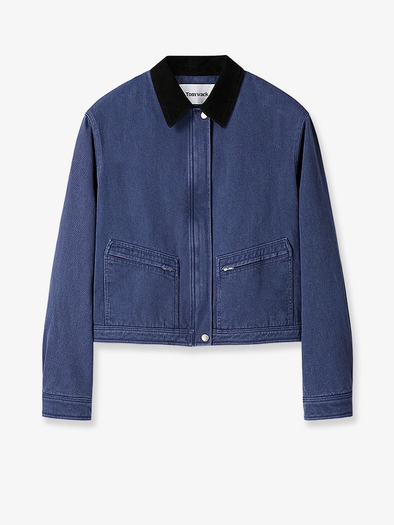 denim jacket crop fit blue by Selfnex