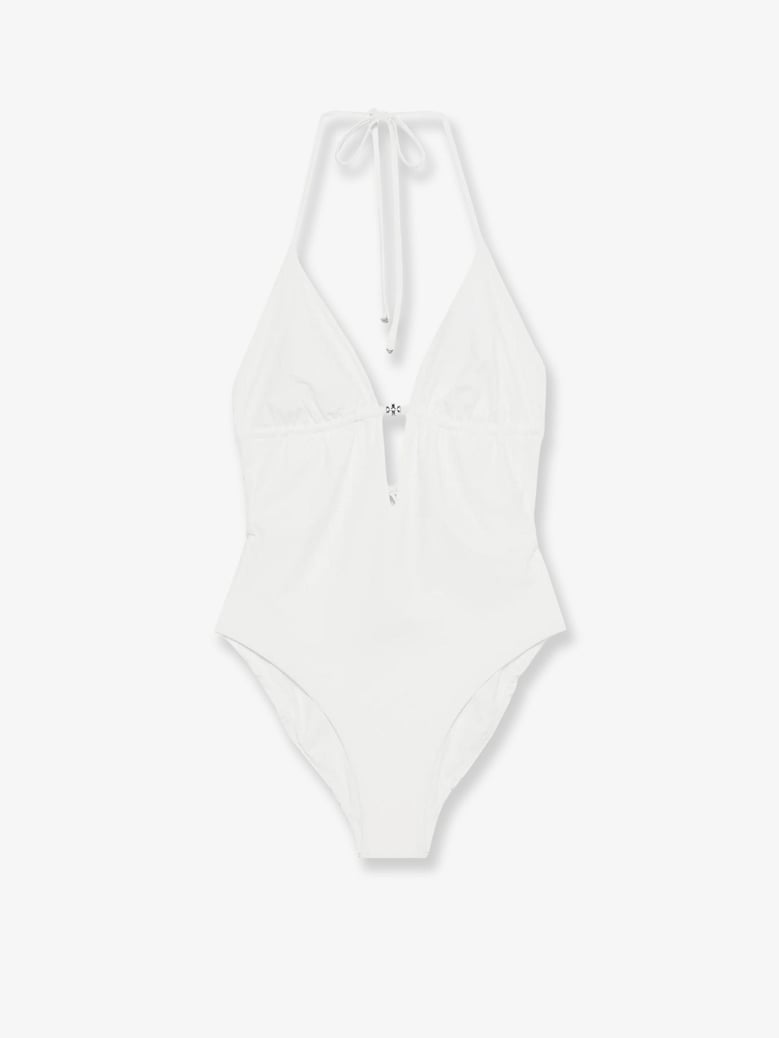 one-piece swimsuit white by Selfnex