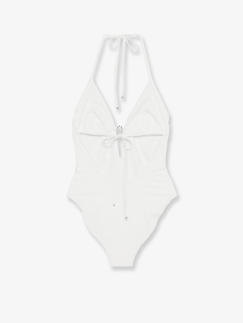 one-piece swimsuit white by Selfnex