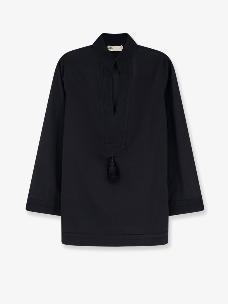 tunic shirt cotton black by Selfnex