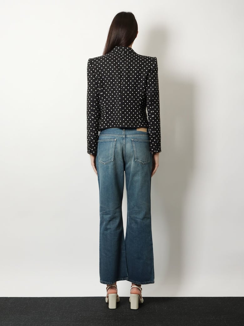 polka-dots viscose blazer by Selfnex