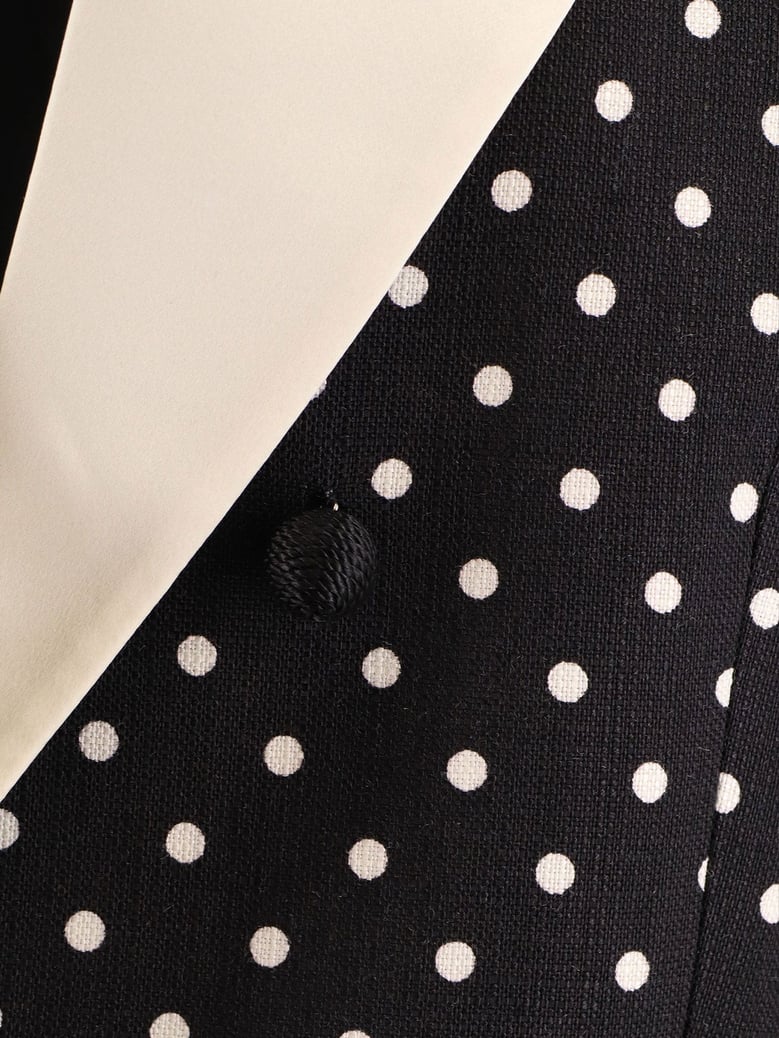 polka-dots viscose blazer by Selfnex