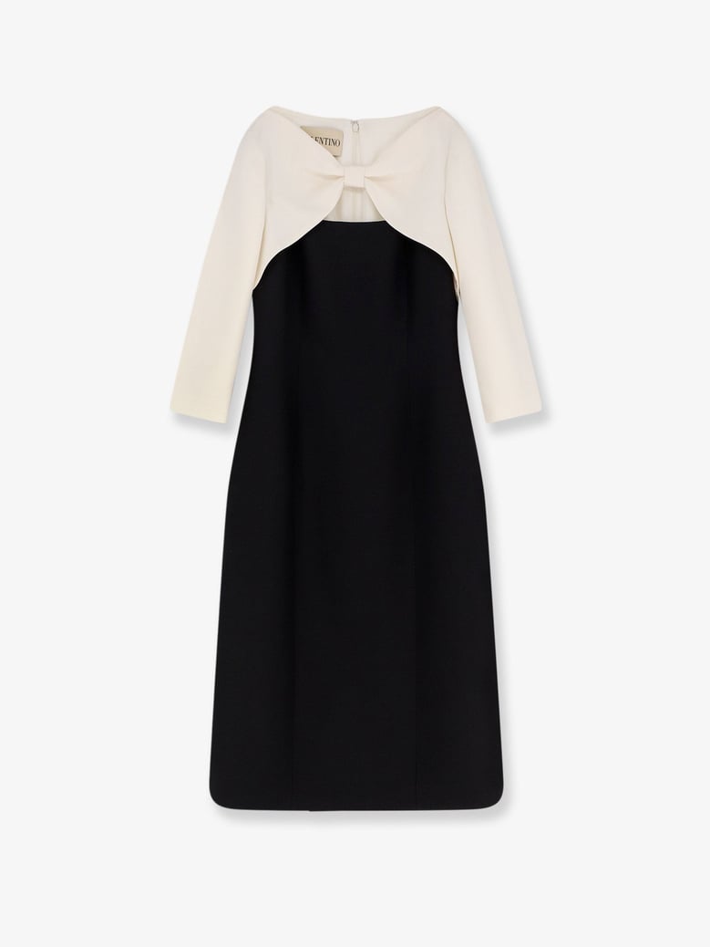 midi dress crepe black by Selfnex