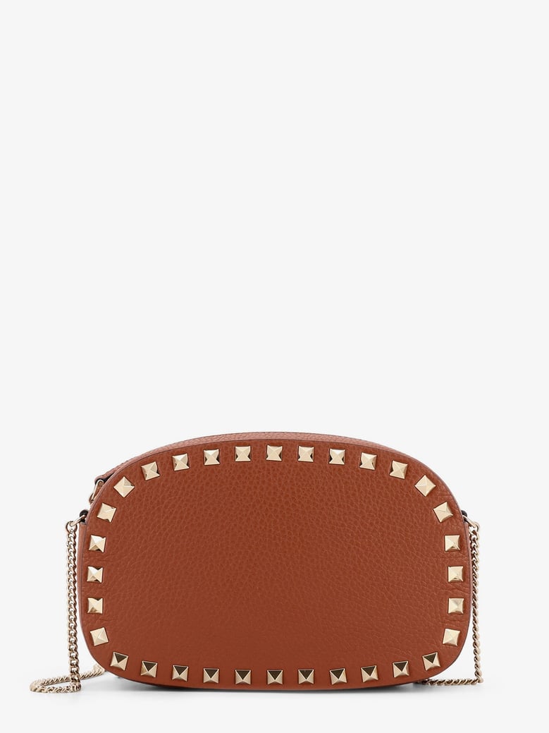 rockstud leather shoulder bag by Selfnex
