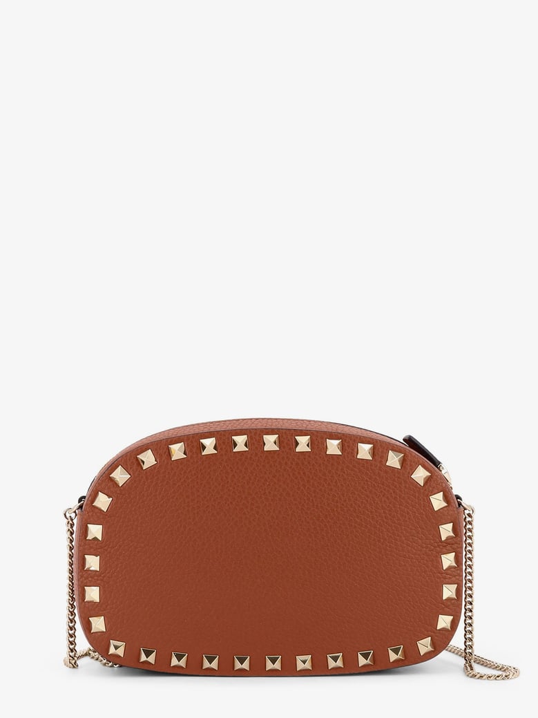 rockstud leather shoulder bag by Selfnex