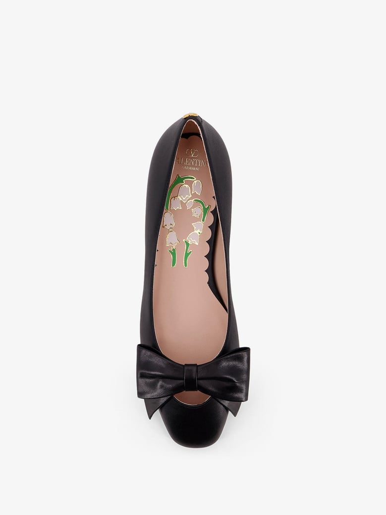 leather ballerinas bowow black by Selfnex