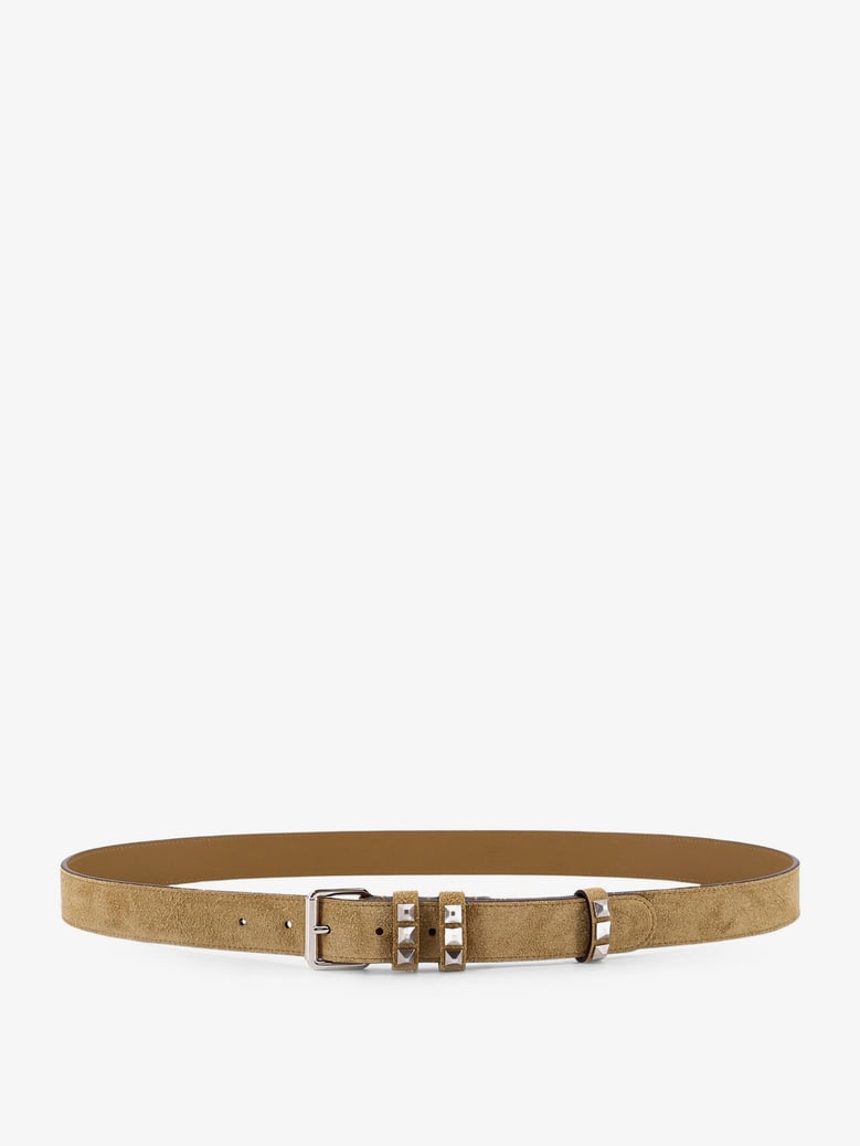 flaneuse suede belt with iconic studs by Selfnex